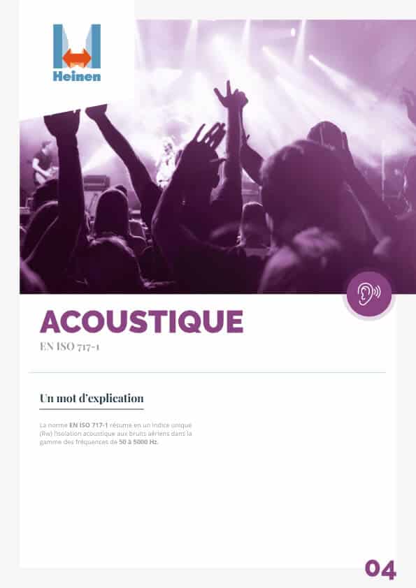 DOHE P004 - Acoustique Fiche performance